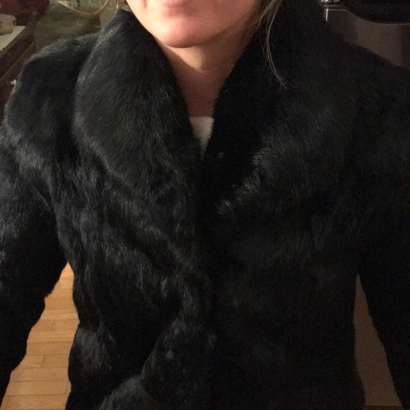 REAL Rabbit Fur Coat - Picture 4 of 7